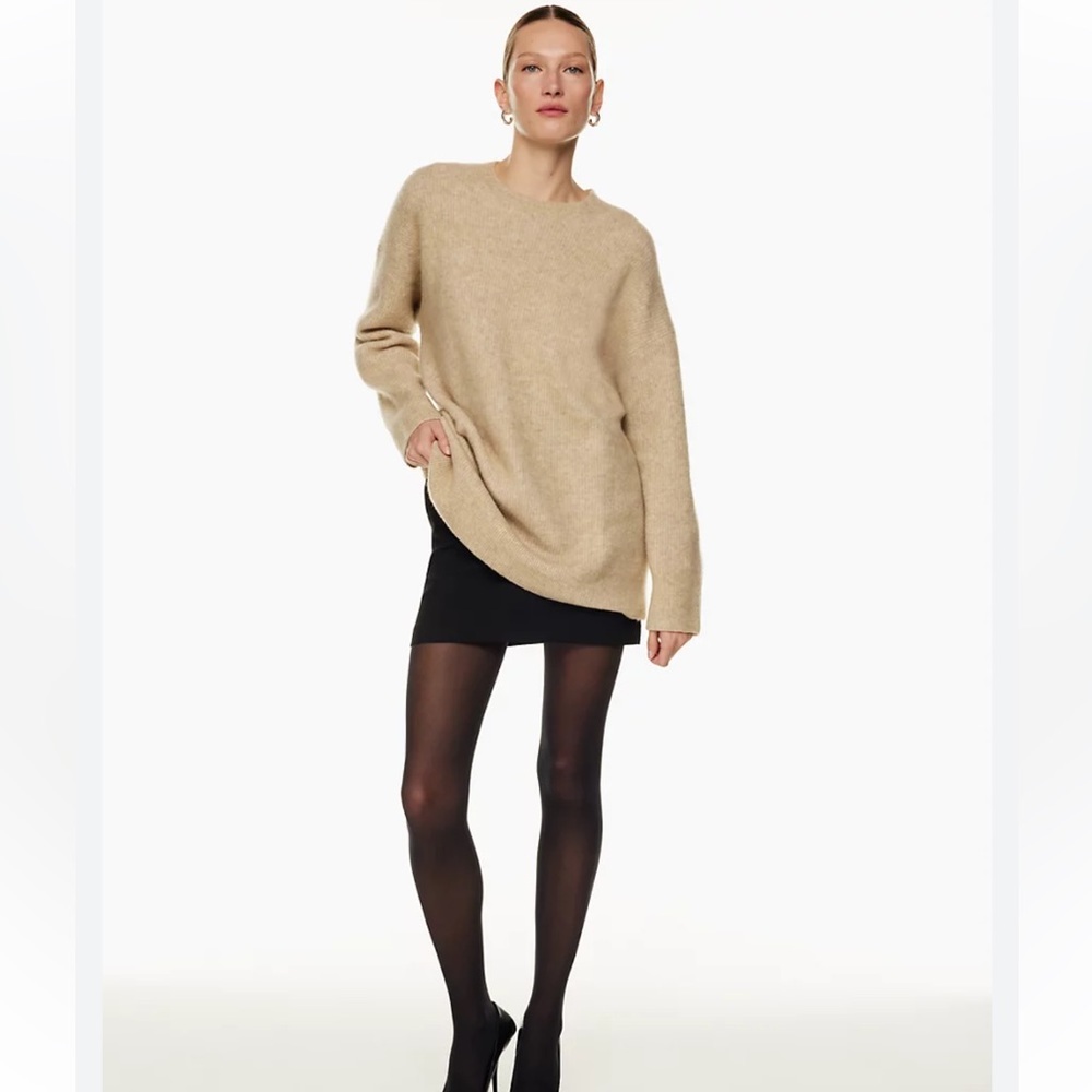 Babaton popova beige Marino wool sweater size small new